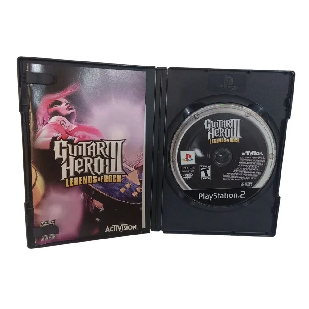 Sony PS2 Playstation Guitar Hero 3 Legends Of Rock Tested Complete 2007 Slip